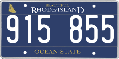 RI license plate 915855