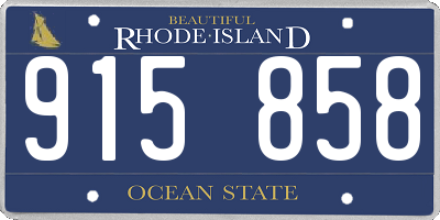 RI license plate 915858