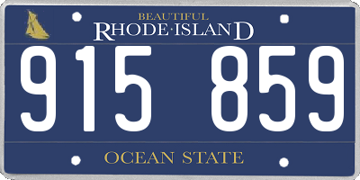 RI license plate 915859