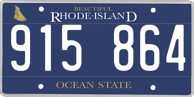 RI license plate 915864