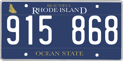 RI license plate 915868