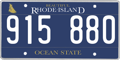 RI license plate 915880