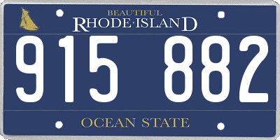 RI license plate 915882