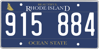 RI license plate 915884