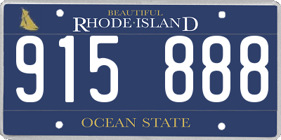 RI license plate 915888