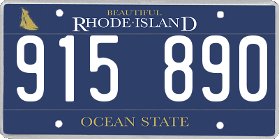 RI license plate 915890
