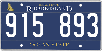 RI license plate 915893