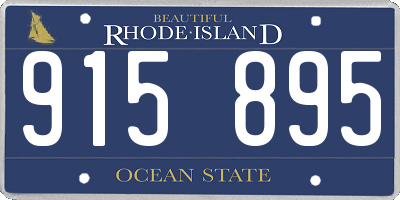 RI license plate 915895