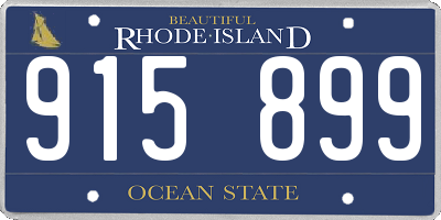RI license plate 915899