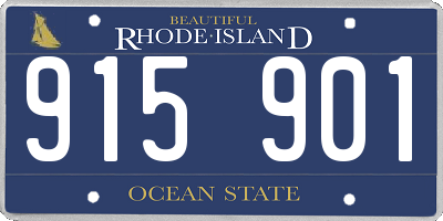 RI license plate 915901