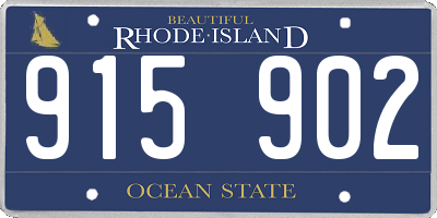 RI license plate 915902