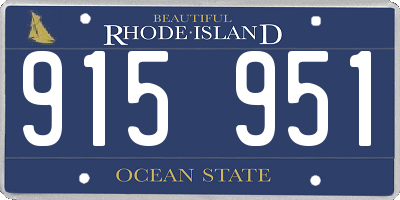 RI license plate 915951