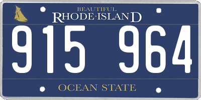 RI license plate 915964
