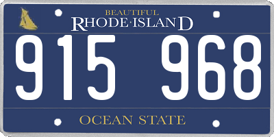 RI license plate 915968