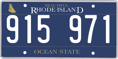 RI license plate 915971
