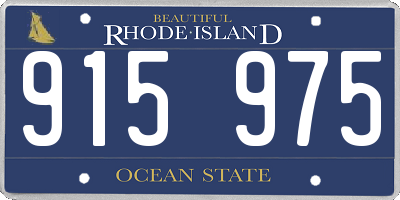 RI license plate 915975