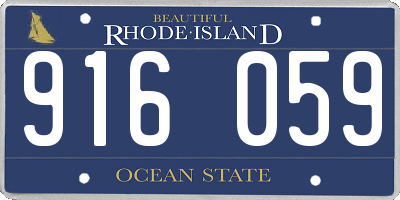 RI license plate 916059