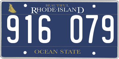 RI license plate 916079