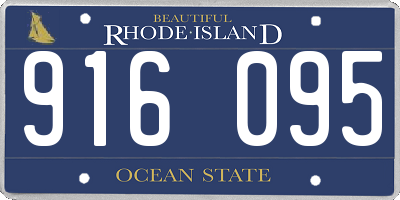 RI license plate 916095
