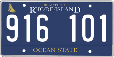 RI license plate 916101