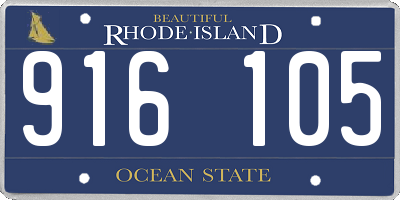 RI license plate 916105