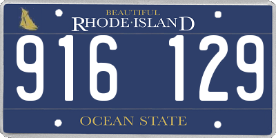 RI license plate 916129