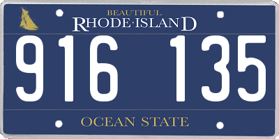 RI license plate 916135