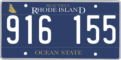 RI license plate 916155