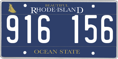 RI license plate 916156