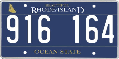 RI license plate 916164