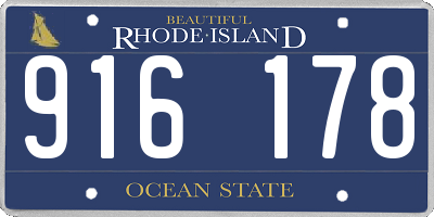 RI license plate 916178