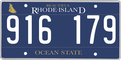 RI license plate 916179