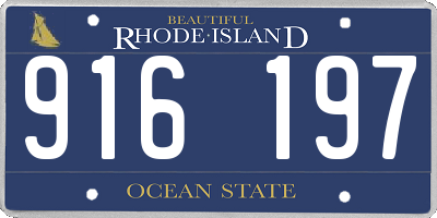 RI license plate 916197