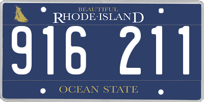 RI license plate 916211