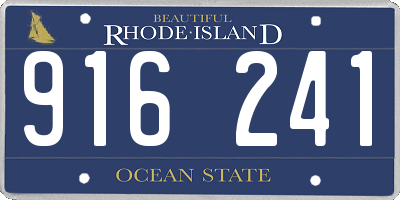 RI license plate 916241