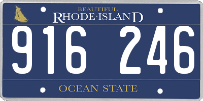 RI license plate 916246