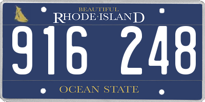 RI license plate 916248