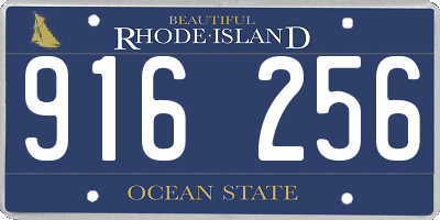 RI license plate 916256