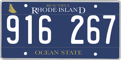 RI license plate 916267