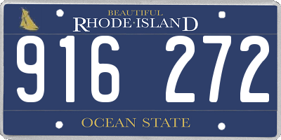 RI license plate 916272