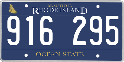 RI license plate 916295