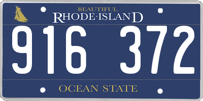 RI license plate 916372
