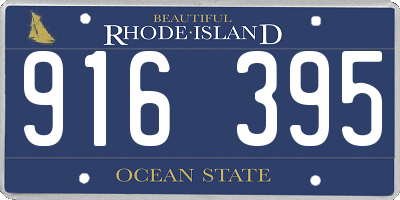 RI license plate 916395