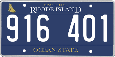 RI license plate 916401