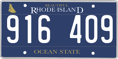 RI license plate 916409
