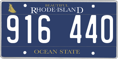 RI license plate 916440