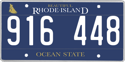 RI license plate 916448