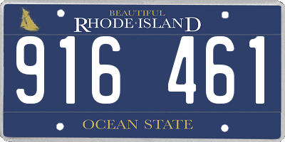 RI license plate 916461