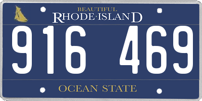 RI license plate 916469
