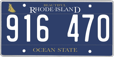 RI license plate 916470